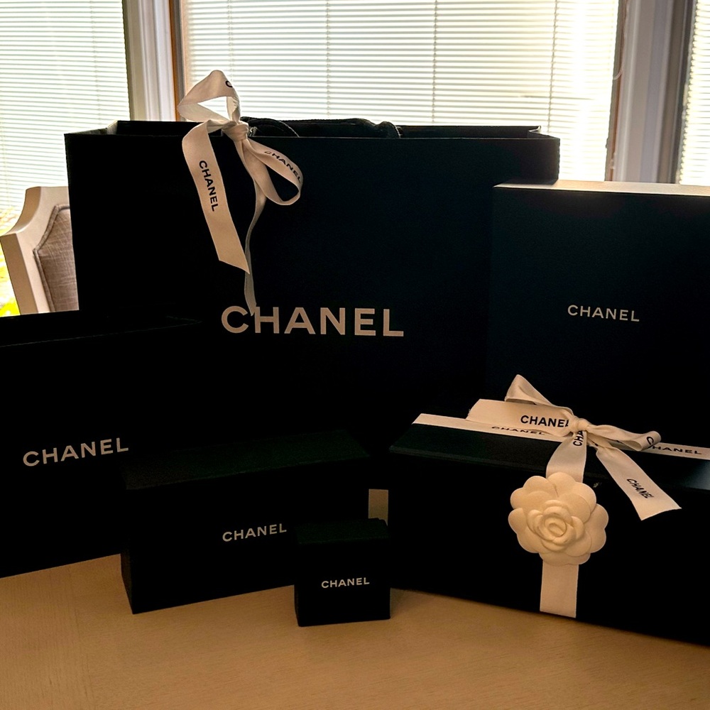 Chanel gift boxes and bags for packaging